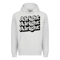 Dove Grey alright alright alright Premium Hoodie - baoMotion