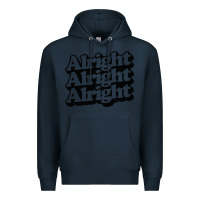 Navy alright alright alright Premium Hoodie - baoMotion