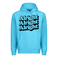 Ocean Blue alright alright alright Premium Hoodie - baoMotion