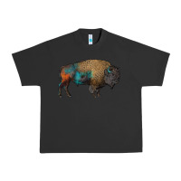 Pigment Black leopard bison Urban Heavy Tee - RanaPortraitStore