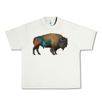 Pistachio leopard bison Urban Heavy Tee - RanaPortraitStore