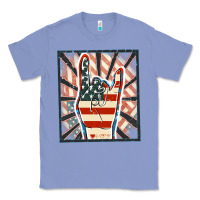 Colony Blue Freedom rock hand Classic Tee - FaDigitalArtStudio