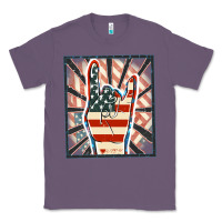 Lavender Freedom rock hand Classic Tee - FaDigitalArtStudio