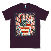 Plum Freedom rock hand Classic Tee - FaDigitalArtStudio