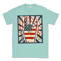 Seafoam Freedom rock hand Classic Tee - FaDigitalArtStudio