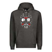 Charcoal Heather mask halloween Premium Hoodie - baoMotion