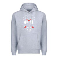 Heather Grey mask halloween Premium Hoodie - baoMotion