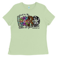 Matcha trust in the lord with all your heart Ladies Tee - SublimationCraftShop