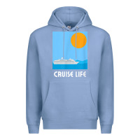Colony Blue cruise life design travel & cruise wear t shirt Premium Hoodie - baoMotion