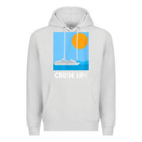 Dove Grey cruise life design travel & cruise wear t shirt Premium Hoodie - baoMotion