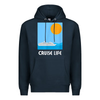 Navy cruise life design travel & cruise wear t shirt Premium Hoodie - baoMotion
