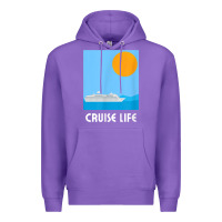 Purple cruise life design travel & cruise wear t shirt Premium Hoodie - baoMotion