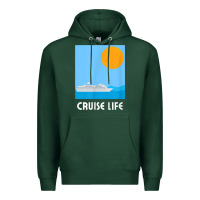 Sports Green cruise life design travel & cruise wear t shirt Premium Hoodie - baoMotion