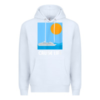White cruise life design travel & cruise wear t shirt Premium Hoodie - baoMotion