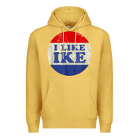 Antique Gold i like ike political button vintage distressed Premium Hoodie - baoMotion