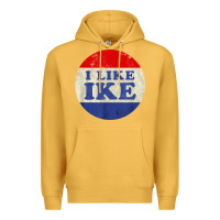 Mustard i like ike political button vintage distressed Premium Hoodie - baoMotion