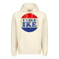 Sandshell i like ike political button vintage distressed Premium Hoodie - baoMotion