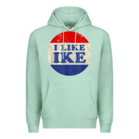 Seafoam i like ike political button vintage distressed Premium Hoodie - baoMotion