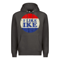 Smoke i like ike political button vintage distressed Premium Hoodie - baoMotion