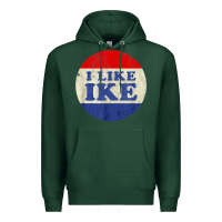 Sports Green i like ike political button vintage distressed Premium Hoodie - baoMotion