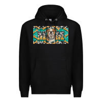 Black english bulldog mom  license plate template Premium Hoodie - BarkalooDesign