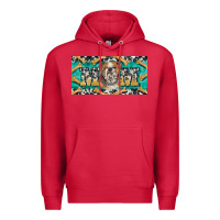 Cardinal english bulldog mom  license plate template Premium Hoodie - BarkalooDesign