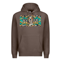 Coffee english bulldog mom  license plate template Premium Hoodie - BarkalooDesign