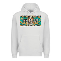Dove Grey english bulldog mom  license plate template Premium Hoodie - BarkalooDesign