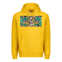 Lemon english bulldog mom  license plate template Premium Hoodie - BarkalooDesign