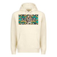 Sandshell english bulldog mom  license plate template Premium Hoodie - BarkalooDesign