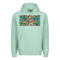 English Bulldog Mom  License Plate Template Premium Hoodie | Teevron