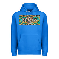 True Royal english bulldog mom  license plate template Premium Hoodie - BarkalooDesign