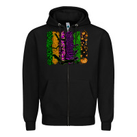Black halloween brushstroke Zipper Hoodie - RanaPortraitStore
