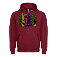 Burgundy halloween brushstroke Zipper Hoodie - RanaPortraitStore