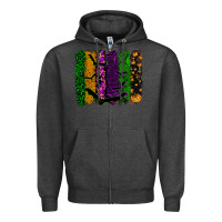 Charcoal Heather halloween brushstroke Zipper Hoodie - RanaPortraitStore
