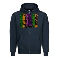 Navy halloween brushstroke Zipper Hoodie - RanaPortraitStore