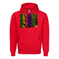 Red halloween brushstroke Zipper Hoodie - RanaPortraitStore