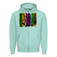Seafoam halloween brushstroke Zipper Hoodie - RanaPortraitStore