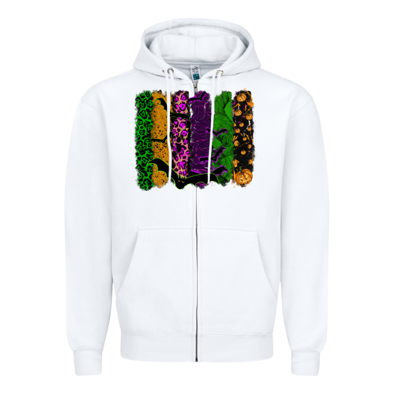 Halloween Brushstroke Zipper Hoodie by RanaPortraitStore | Teevron