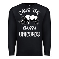 Black save the chubby unıcorns Premium Sweatshirt - Bettercallsaul