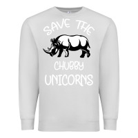 Dove Grey save the chubby unıcorns Premium Sweatshirt - Bettercallsaul