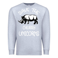 Heather Grey save the chubby unıcorns Premium Sweatshirt - Bettercallsaul