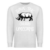 Oatmeal Heather save the chubby unıcorns Premium Sweatshirt - Bettercallsaul