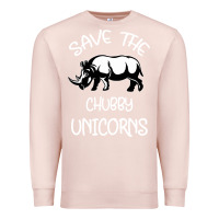 Pale Pink save the chubby unıcorns Premium Sweatshirt - Bettercallsaul
