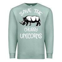 Seafoam save the chubby unıcorns Premium Sweatshirt - Bettercallsaul