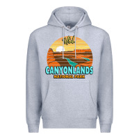 Heather Grey Canyonlands Moab Utah National Park Nature Outdoor Lovers Premium Hoodie - baoMotion