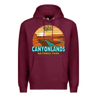 Burgundy Canyonlands Moab Utah National Park Nature Outdoor Lovers Premium Hoodie - baoMotion