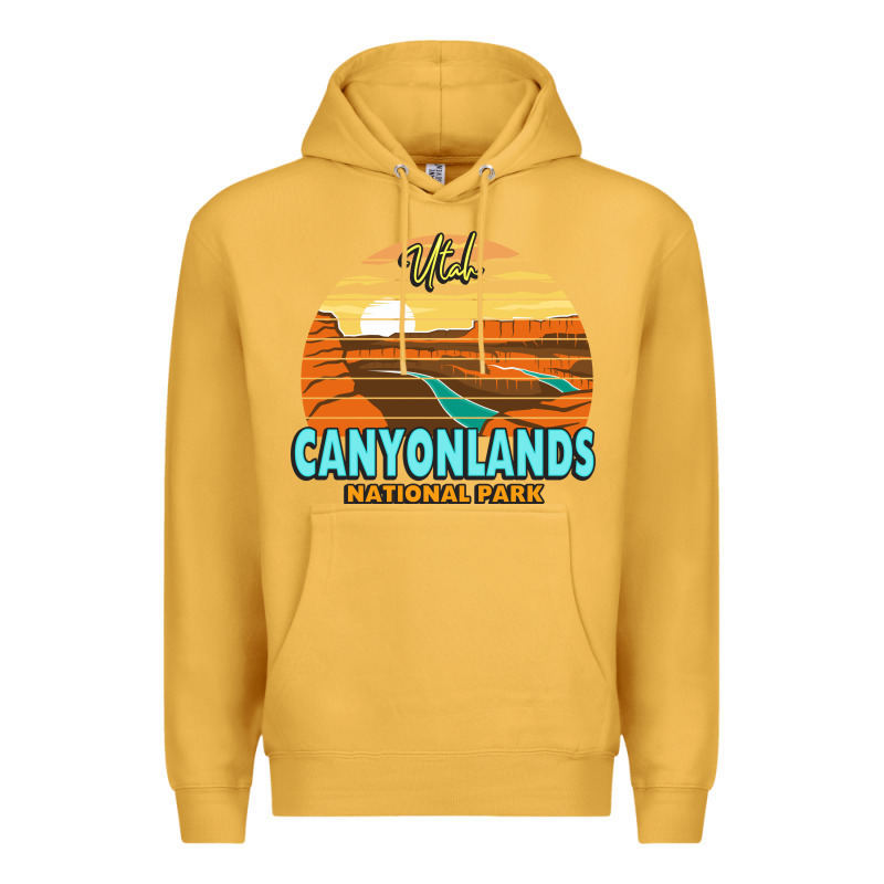 Canyonlands Moab Utah National Park Nature Outdoor Lovers Premium Hoodie by baoMotion | Teevron