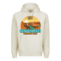 Oatmeal Heather Canyonlands Moab Utah National Park Nature Outdoor Lovers Premium Hoodie - baoMotion