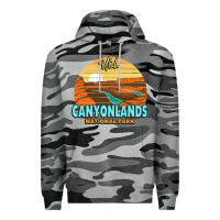 Slate Camo Canyonlands Moab Utah National Park Nature Outdoor Lovers Premium Hoodie - baoMotion